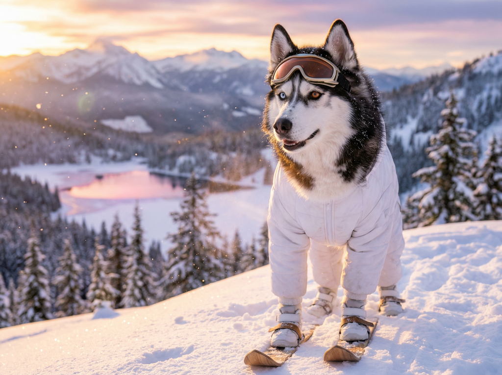 AI Pet Portraits - Pearl & Indigo