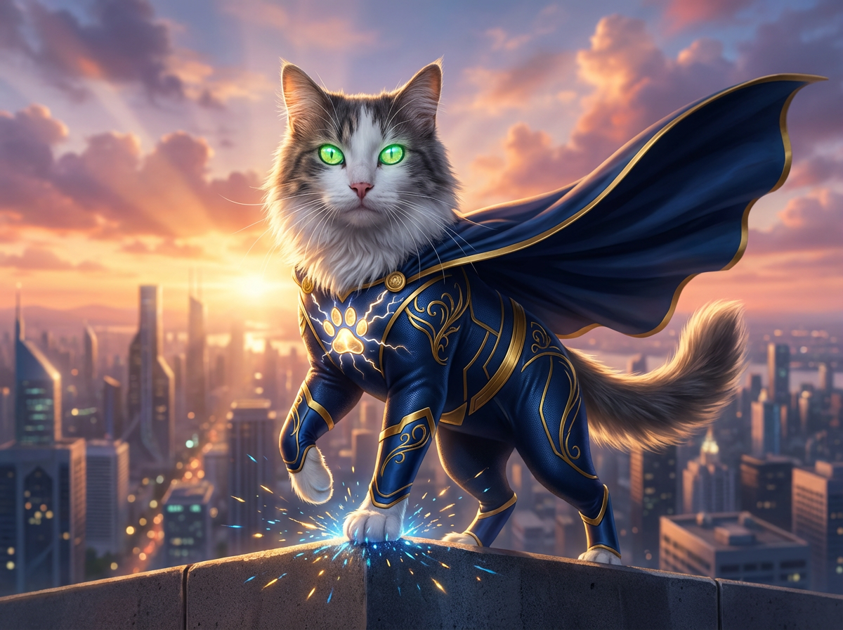 AI Pet Portraits - Pearl & Indigo