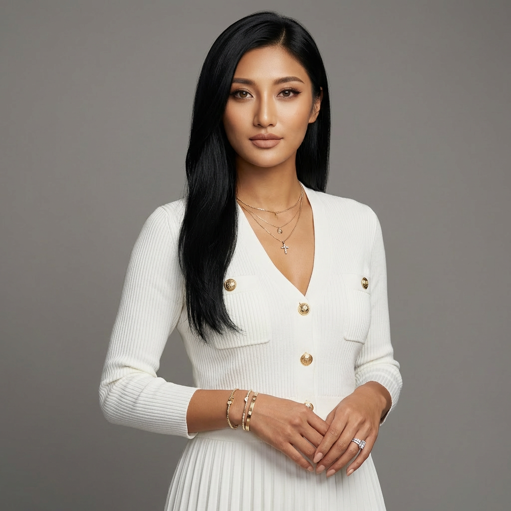 Professional AI Headshot Portrait - LinkedIn Profile Photo - Pearl & Indigo