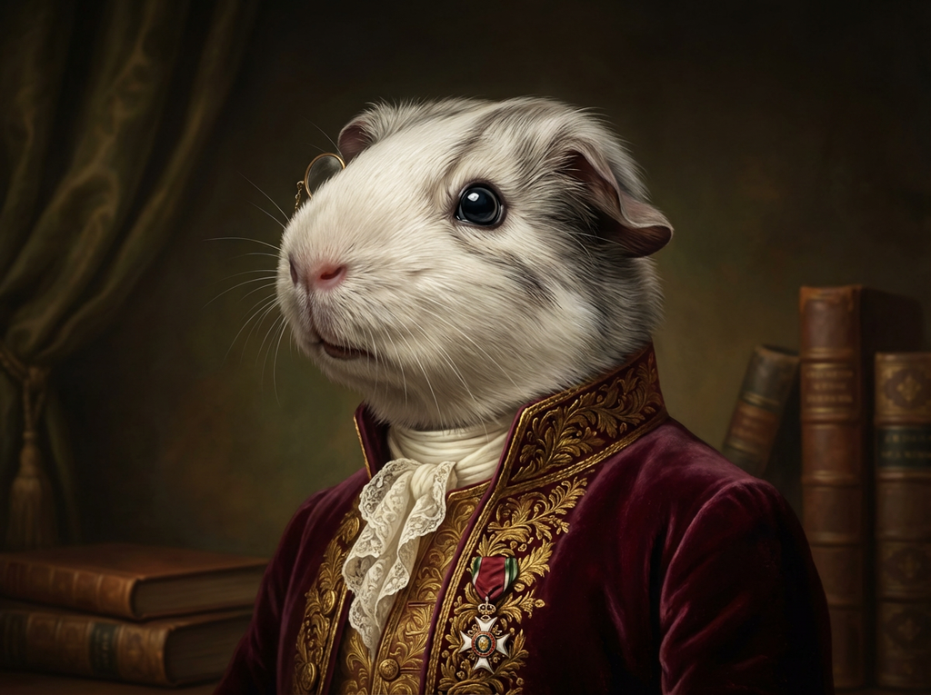 AI Pet Portraits - Pearl & Indigo