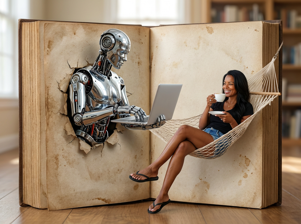 AI Fantasy and/or Travel Photos - Pearl & Indigo