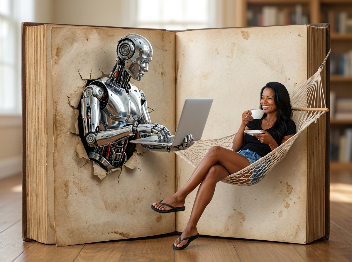 AI Fantasy and/or Travel Photos - Pearl & Indigo